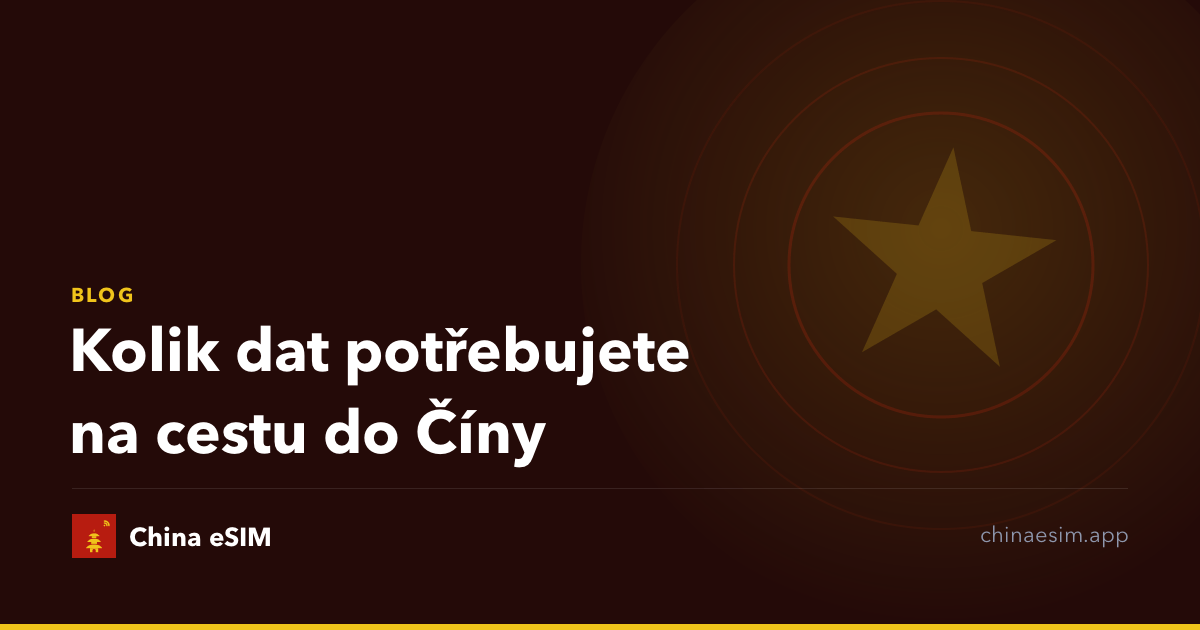 Kolik dat potřebujete na cestu do Číny