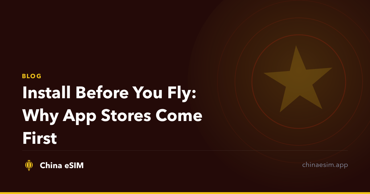 Install Before You Fly: Why App Stores Come First