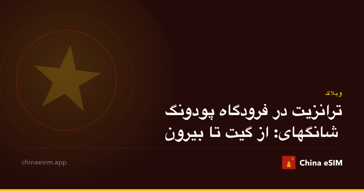ترانزیت در فرودگاه پودونگ شانگهای: از گیت تا بیرون