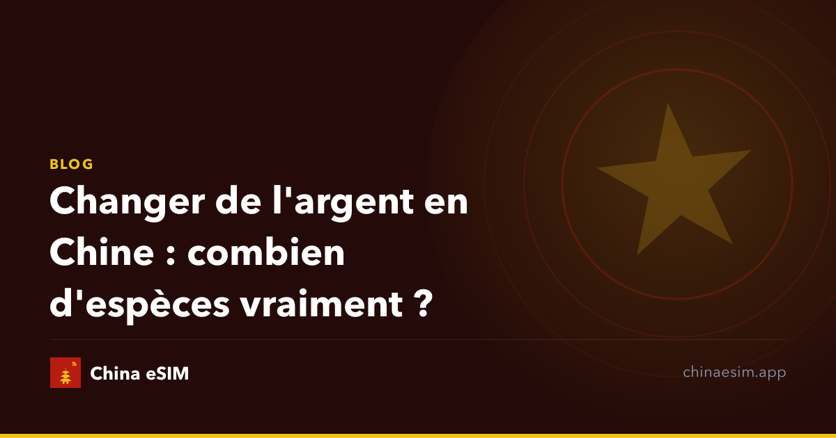 Changer de l'argent en Chine : combien d'espèces vraiment ?