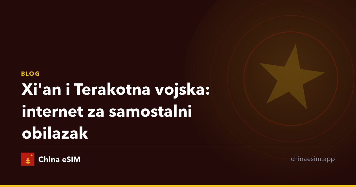 Xi'an i Terakotna vojska: internet za samostalni obilazak