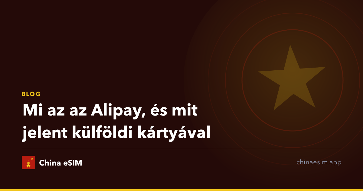 Mi az az Alipay, és mit jelent külföldi kártyával