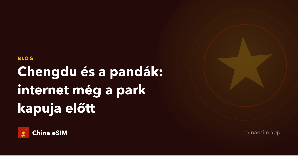Chengdu és a pandák: internet még a park kapuja előtt
