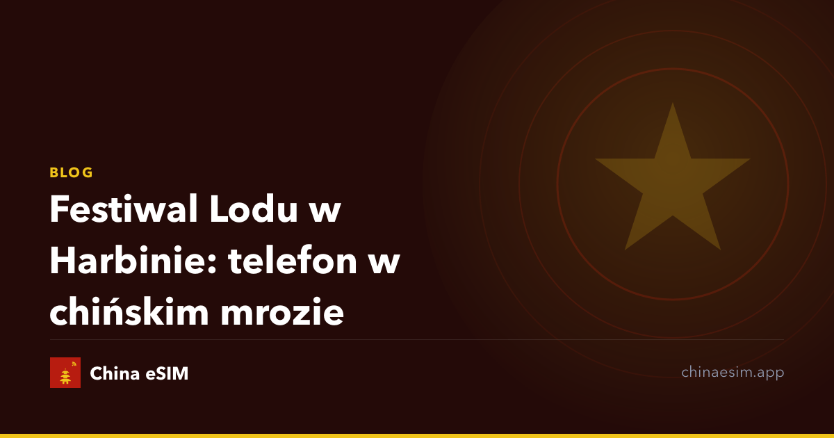 Festiwal Lodu w Harbinie: telefon w chińskim mrozie