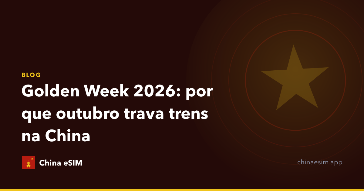 Golden Week 2026: por que outubro trava trens na China