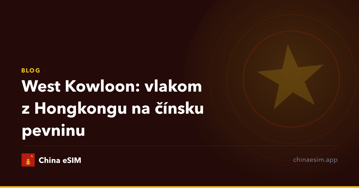 West Kowloon: vlakom z Hongkongu na čínsku pevninu