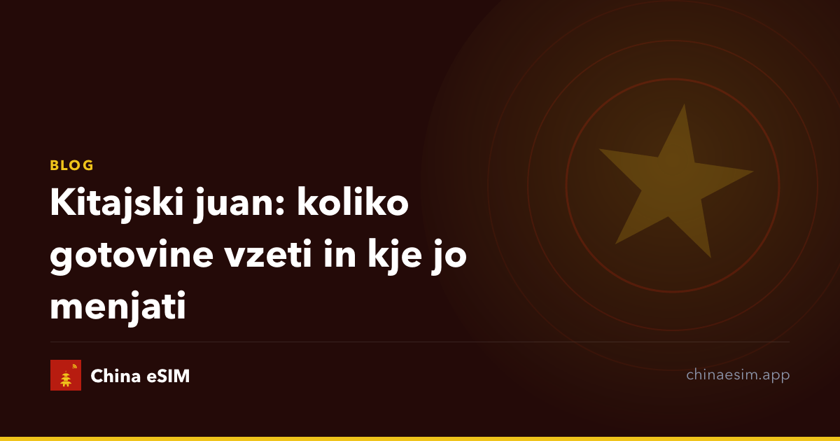 Kitajski juan: koliko gotovine vzeti in kje jo menjati