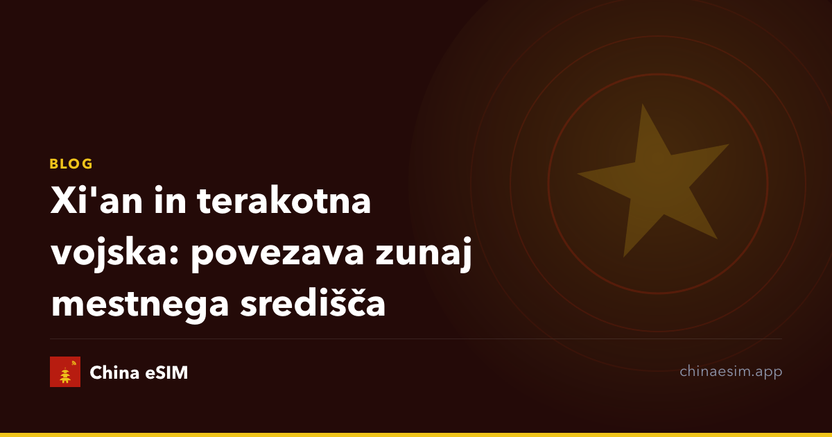 Xi'an in terakotna vojska: povezava zunaj mestnega središča