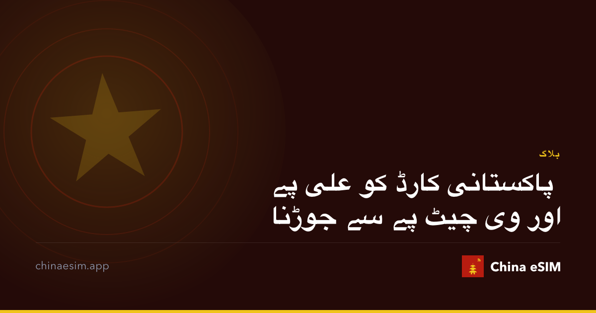پاکستانی کارڈ کو علی پے اور وی چیٹ پے سے جوڑنا