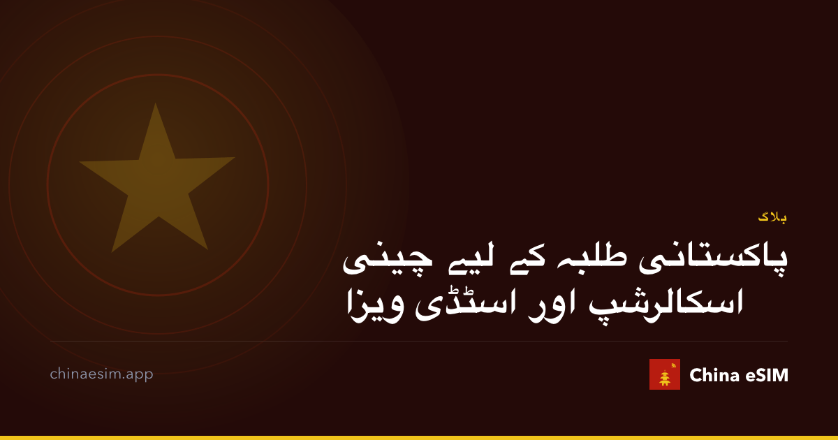 پاکستانی طلبہ کے لیے چینی اسکالرشپ اور اسٹڈی ویزا